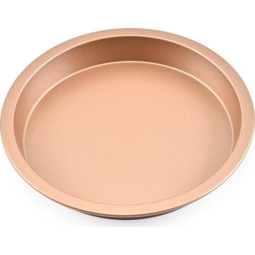 AIWILL Carbon Steel 8-Inch Pizza Pan round Thick Non-Stick Light Cake Baking Pan Baking Tools