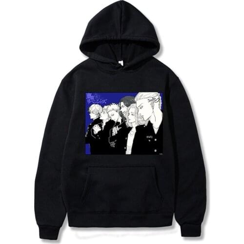 Tokyo Avengers Fashion Printed Hoodie Woman 2021 Comfort Killua Baka Hippop Harajuku Casual Hoodies Fashion Lace-up Women Hoody