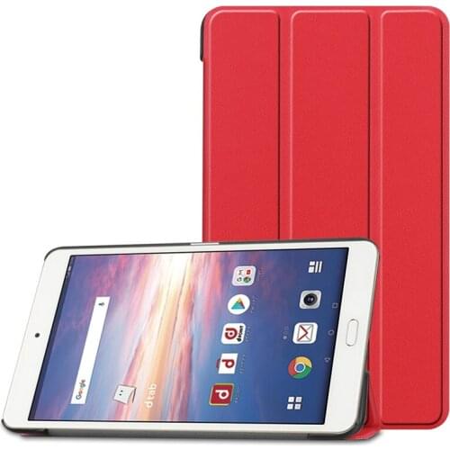 Book Flip Ultra Slim PU Leather Case for Docomo Dtab Compact D-02K Dtab-02K 8.0 inch Tablet Cover NO Wake Up Sleep Functions