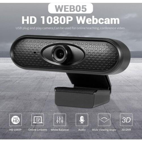 Webcam 1080p HD Computer Camera - Microphone Laptop USB PC Webcam, HD Full Gaming Computer Camera, Recording Pro Video Web Cam