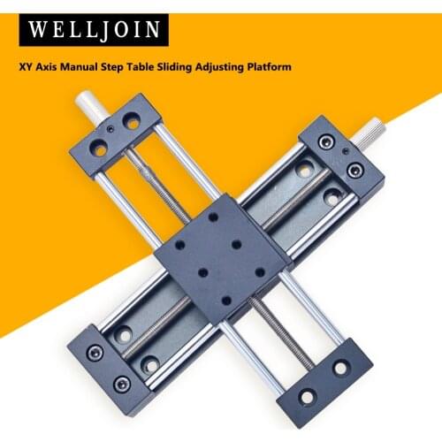 XY Axis Manual Stage Sliding Table Adjust Platform 40*40mm Travel 50*50mm/20*20mm/80*80mm