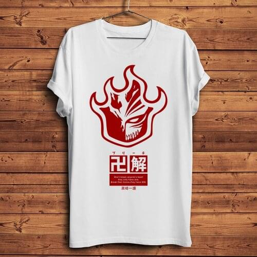 BLEACH Kurosaki ichigo ban kai Bankai Quote funny anime tshirt Men new White Casual short T Shirt Unisex manga streetwear tee