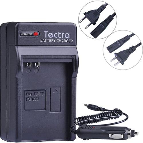 Tectra FXDC02 Battery Charger for for Drift 72-011-00 FXDC02 CFXDC02 HD Ghost Ghost-S HD720 Battery Digital Charger+Car Plug