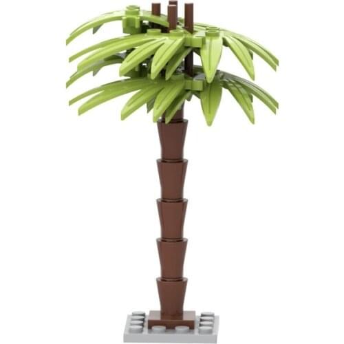 Plant Building Blocks Potted Flowers Tree Park Street View Bench Toys Children Compatible with Major Brand Model MOC Citys