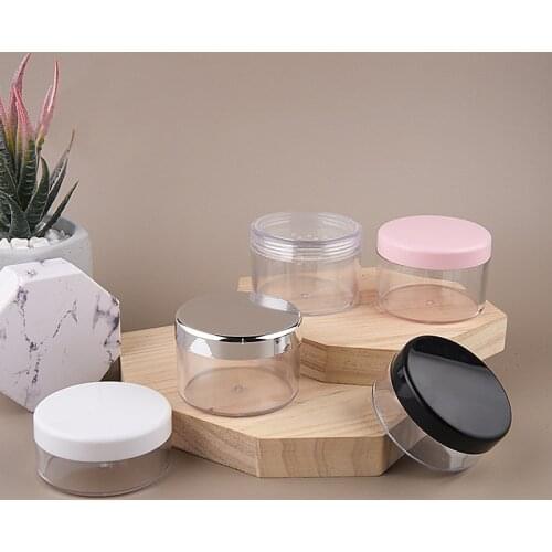 1Pcs 30g 50g Plastic Empty Loose Powder Jar With Cap Cosmetic Container Makeup Compact Travel Portable Loose Powder Sifter Box