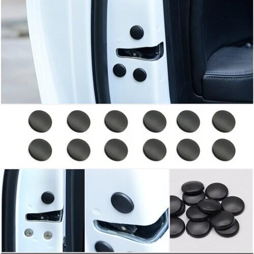 12Pcs Practical Car Interior Door Lock Screw Protector Cover Anti-Rust Cap Trim Stickers For Land Rover Range Rover/Evoque