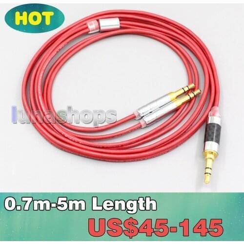 2.5mm 4.4mm XLR 3.5mm 99% Pure PCOCC Earphone Cable For Hifiman Sundara Ananda HE1000se HE6se he400i he400se Arya LN006668