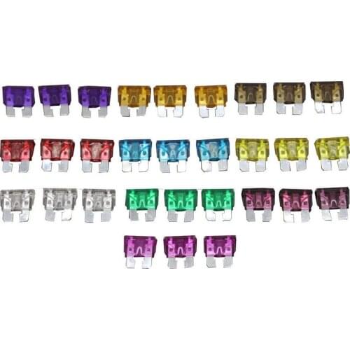 30 PCS 3~40A Medium Size Auto fuse, 3 PCS for each specification, Automotive Fuses Blade,The fuse Insurance insert Lights Fuse