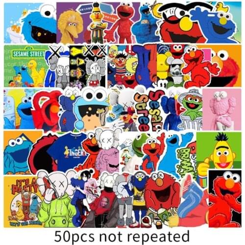 50 70pcs popular stickers aesthetic guitar scooter stickers waterproof car graffiti trend Street fashion stickers