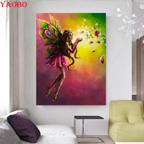 Diy 5D Diamond Painting Butterfly fairy diamond mosaic full square drill elves diamond embroidery cross stitch Kit rhinestone