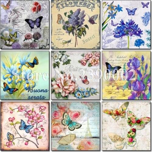 Flowers DIY 5D Diamond Painting beautiful butterfly Embroidery full Cross Stitch Mosaic Needlework diamond Rhinestone Home decor
