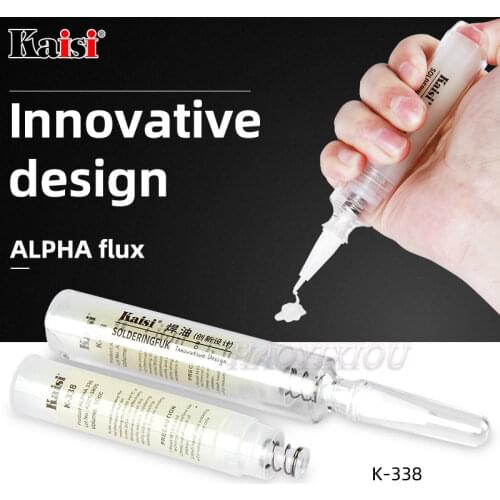 Kaisi K-338 Solder Flux BGA PCB No-Clean Solder Paste Welding Advanced Oil Flux No corrosion 10cc Soldering Repair Paste