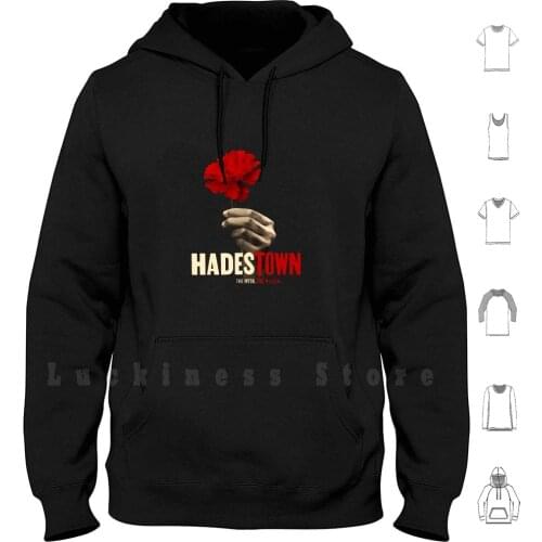 Hadestown hoodies long sleeve Hadestown Amber Gray Eva Noblezada Persephone Logo Eurydice Orpheus Reeve Carney Page