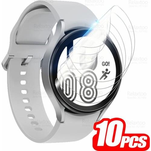 10Pcs Full Curved Hydrogel Film For Samsung Galaxy Watch 4 40mm 44mm Watch4 Classic 42mm 46mm Protect Screen Protector Not Glass