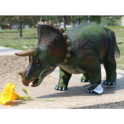 Large Size Classic Dinosaur Toy Triceratops Soft Animal Model Collection for Boys Action & Toys Figures for Kids