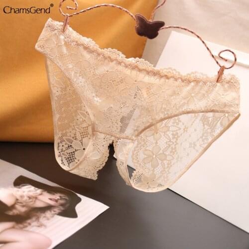 Lace Underpants Womens Sexy Thongs G-string Underwear Panties For Ladies T-back Briefs Open Crotch Panties Low Waist Briefs