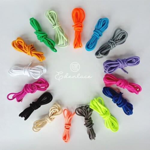 Volt Shoelaces Round Cotton Shoelace Fluorescent Colors Shoe Lace Ropelace For Children Shoes Support Custom Color