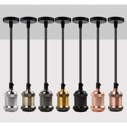 Edison Light Bulb Pendant Light Base Retro Industrial Pendant Lamp Holdr Simple Hanging Lights 110V 220V Fixtures E27