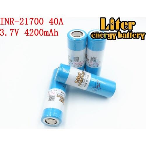 40A 3.7V 21700 4200mAh 14.8W Li-ion Rechargeable Battery with for Electric Tool Headlamp Bicycle