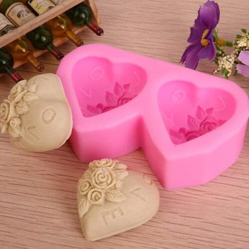 Kaymiklee M380 New lovely Rose Silicone Soap Molds Floral Handmade Resin Gumpaste Surgarcraft Mould Cake Decorating Tools
