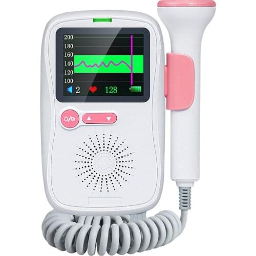Fetal heart rate monitor for home pregnant women without radiation Doppler monitoring fetal baby fetal movement fetal doppler