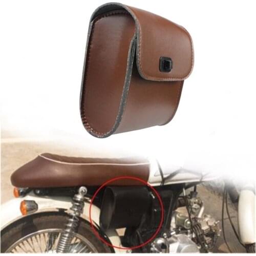 PU Leather Motorcycle Kit Car Bib Bag Hanging Bag Electric Car Bag Cross Country Side Bag Messenger Tool Bag For Harley