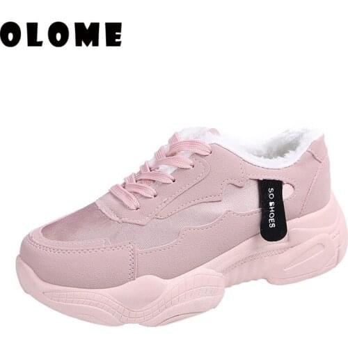 2019 Winter New Women Shoes Spring New Womens Shoes Platform Sports Shoes Female Platform Chunky Sneakers Casual Shoes Women