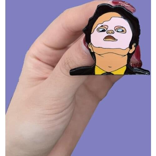 Novelty Enamel Lapel Pin Collar Pins Backpack Hat Bag Accessories Celebrity Funny Brooch Pin