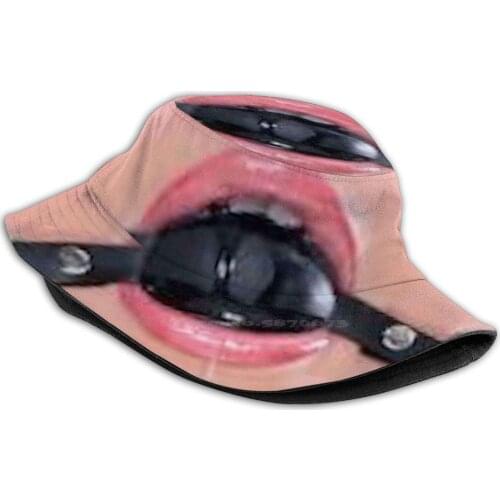 Ball Gag Unisex Fisherman Hats Bucket Hats Bdsm Ball Gag Fetish Bondage Sexy Submissive Funny Erotic Fun Kink Master Slave Ball