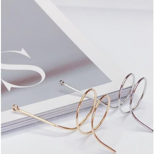 Eardrop Wire Earring Connectors Pendant Necklace Charms Jewelry Components Diy Handmade Material 6pcs