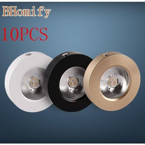 Led Cob Spot Downlight Mini 7W 10W 15W 220V Epistar Chip Ultrathin Led Light Ceiling Surface Mount Home Cabinet Wardrobe
