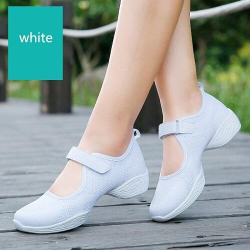 Shangpintu Women Soft Outsole Dance Shoes Jazz Hip Hop Street Shoes Sneakers For Woman Dancing Ladies Shoes