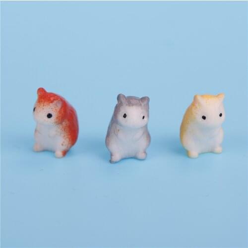 Resin Hamster Animals Micro Gnome DIY Fairy Garden Terrarium Decoration Craft Ornaments 1PC
