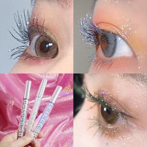 1pcs Waterproof Mascara for Eyelashes Lengthening Curling Makeup Cosmetics Fast Dry Diamond Shiny Charm Mascara Maquiagem