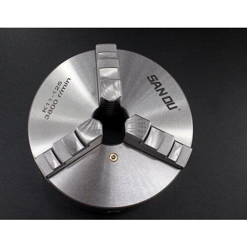100mm 3 Jaw Lathe Chuck Self-Centering 4" K11-100 Hardened Steel for Drilling Milling Machine Wrench and Screws