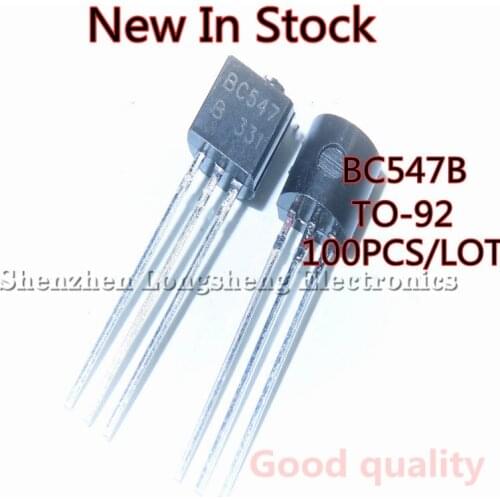100PCS/LOT BC547 BC547B TO-92 Small power transistor