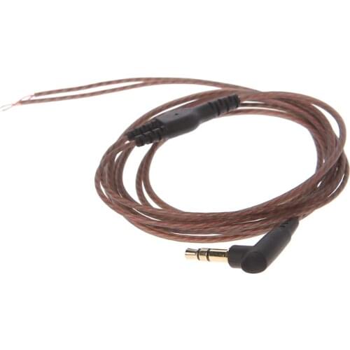 3.5mm OFC Core 3-Pole Jack Headphone Cable DIY Earphone Maintenance Wire L4MD