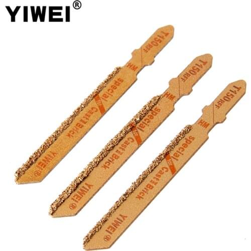 3PCS Diamond Jig Saw Blade 3''/76mm T Shank For Cutting Granite Ceramic Marble Tiles Stone Brazing Power Tools Accessories