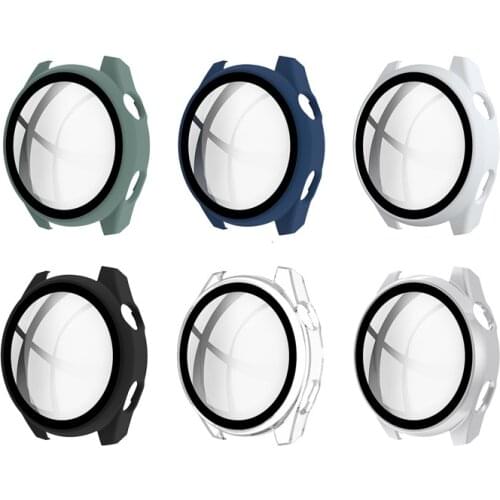 3D 9H Tempered Glass Screen Protector Protect Case For Huawei Watch 3/3 Pro Shockproof Bumper Hard PC Cover 48/46mm