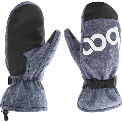 -40℃ Thicken Teenager Kids Skiing Gloves Windproof Waterproof Winter Warm Ski Snowboard Snow Gloves Outdoor Sport Mittens