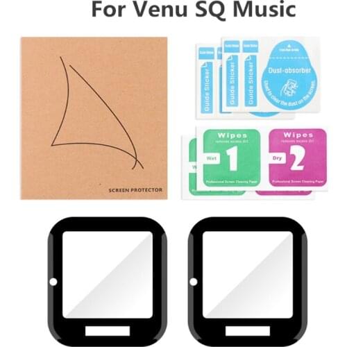 40JB 2pcs Curved Full Edge Smartwatch Soft Protective Film Cover Protection For -Garmin Venu SQ / SQ Music Smart Watch Screen