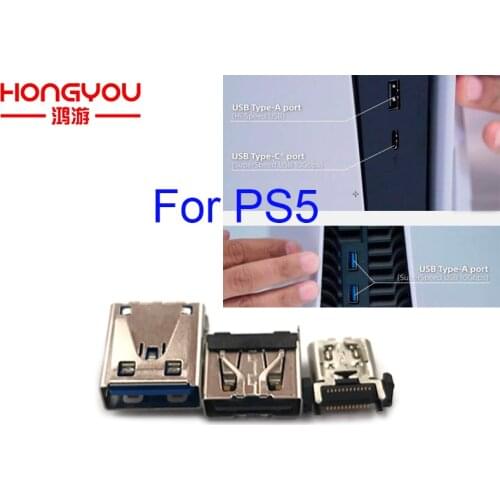 50pcs Original 3.2Gen Type-C Super-Speed 10Gbps USB Port for PlayStation 5 Controller Console USB Type-A Port Hi Speed USB Port