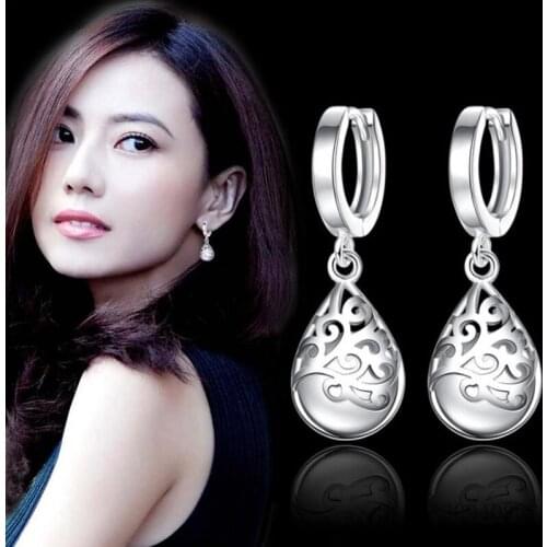 925 Sterling Silver Moonlight Opal Tears Totem Drop Earrings Gift pendientes oorbellen boucle d'oreille femmes S-E321