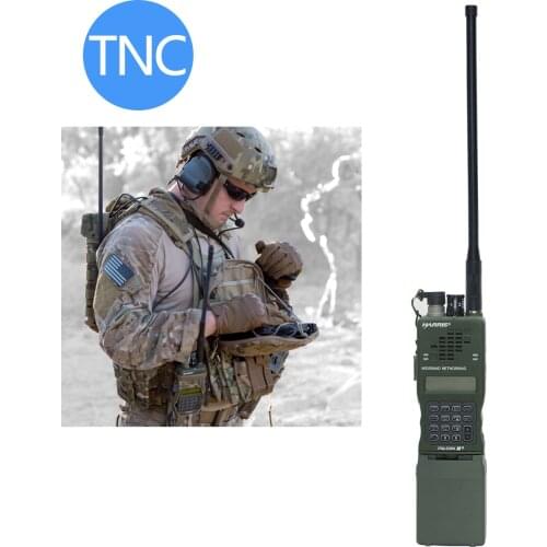 ABBREE AR-15E TNC Connector VHF UHF Dual Band 136-174&400-520MHZ Antenna For Kenwood TK-378 Harris AN/PRC-152 148 Walkie Talkie