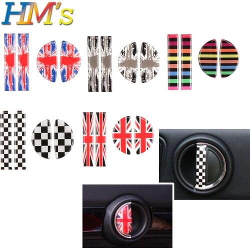 Interior Car Decoration Accessories Front Rear Door Handle Sticker Car Decal Styling Accessories For Mini Cooper F55 F56 F60 R60