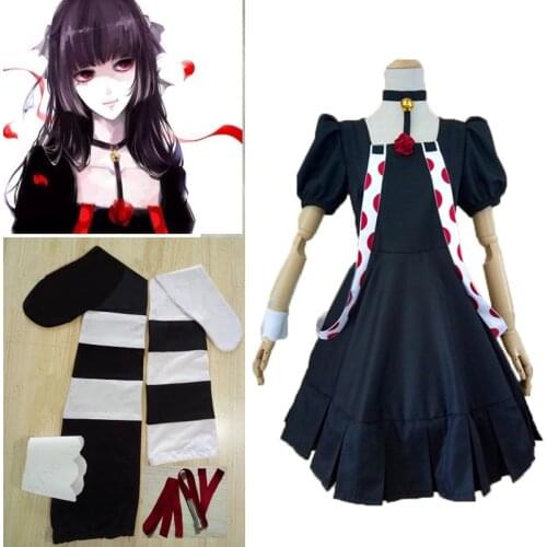 Anime Tokyo Ghoul Juuzou Suzuya Cosplay Costume Dress full set with socks and accessory for Women and Man Customize New
