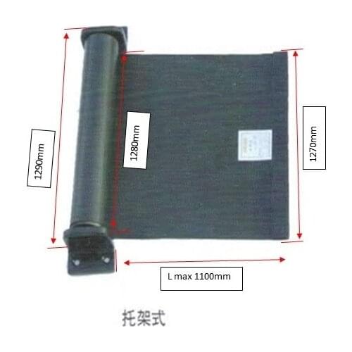 Automatic rolling curtain CNC machining center with reinforced nylon ,proofing dust/water/oil, width 1270mm x Lmax 1100mm