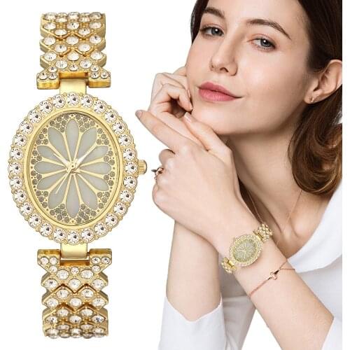 Classic Marble With Diamonds Women Watches Fashion Casual Stainless Steel Ladies Quartz Wristwatches Simple Female Watch Zegarek