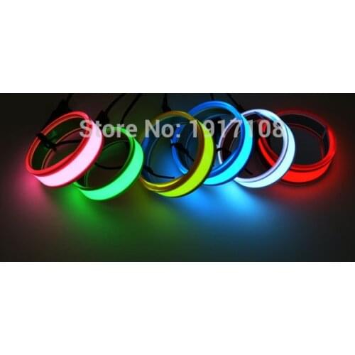 Hot sales 8 Color 1.4X60CM EL Tape EL wire EL Strip For car,house,dispaly,holiday,fest and model, Party Supplies Decoration