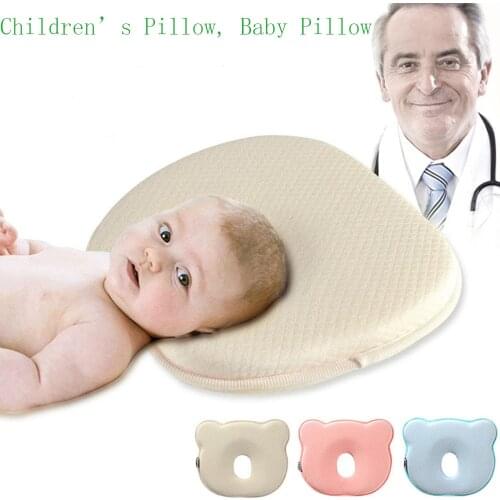 Baby Memory Foam shaped Cotton pillow Infant Head Neck Protection Infant Support Crib Sleeping Newborn Pillows for 0-1 years old